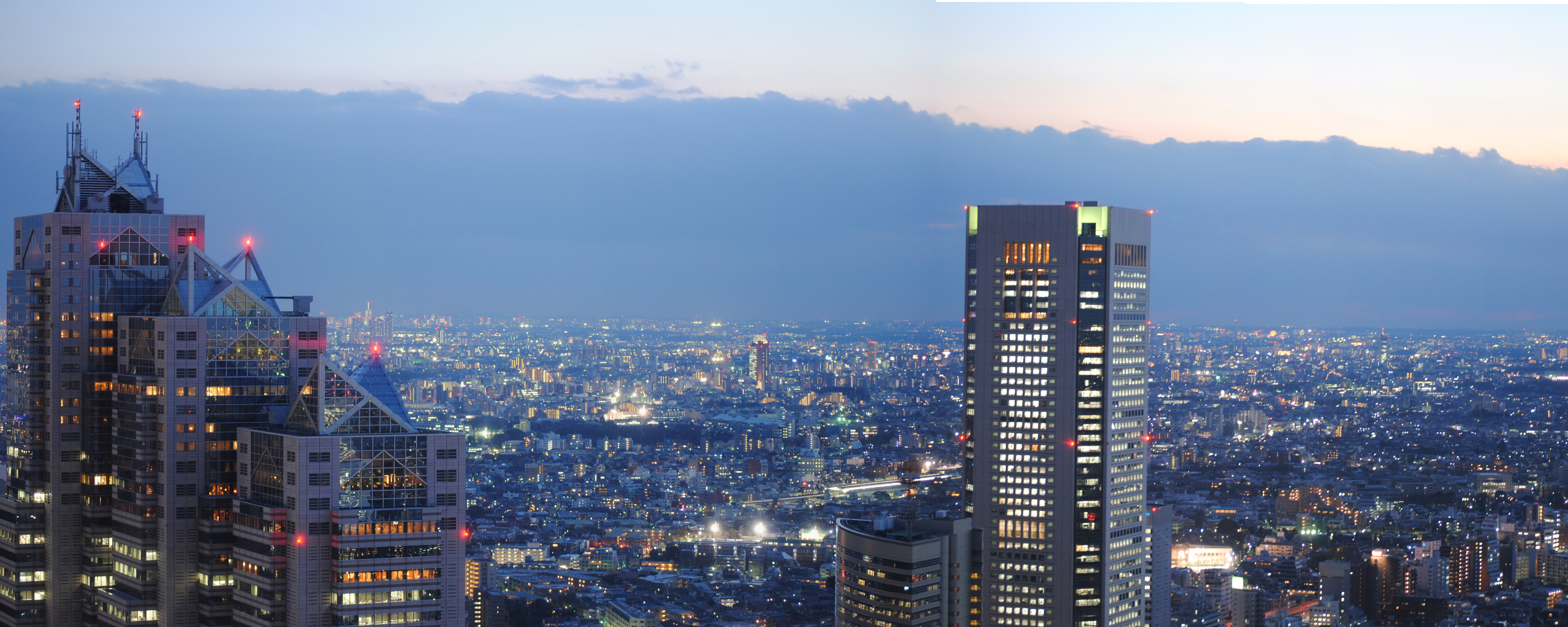 Pano from tokyo city hotel