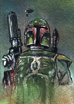 Boba Fett sketch card