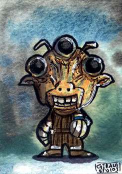 Ree-Yees Chibi Sketch Card