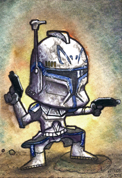 Captain Rex Chibi Sketch Card