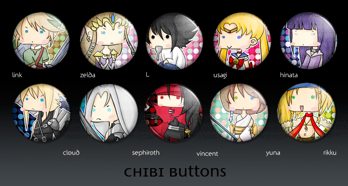 Chibi Buttons