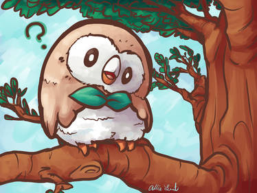 Perched Rowlet