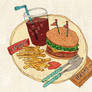 Food - Hamburger Set