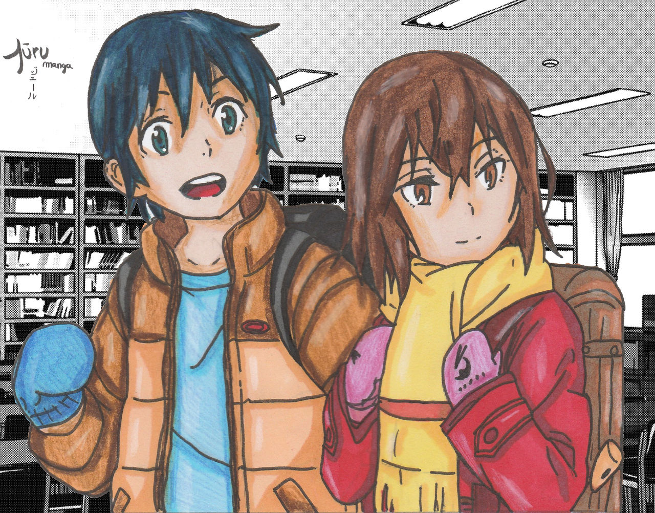 Hinazuki Kayo and Fujinama Satoru (Erased) by jUrUmanga4 on DeviantArt
