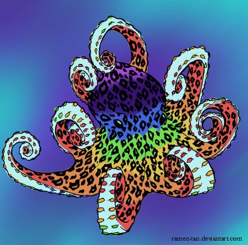 Rainbow Octo by ramen-tan on DeviantArt
