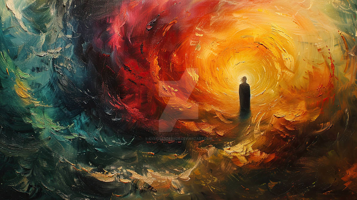 Dramatic Ethereal Ethereal Figure Emerging from Chaos by kyriosanderson on DeviantArt