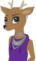 Andi The Deer Being by CyanoticNightmare