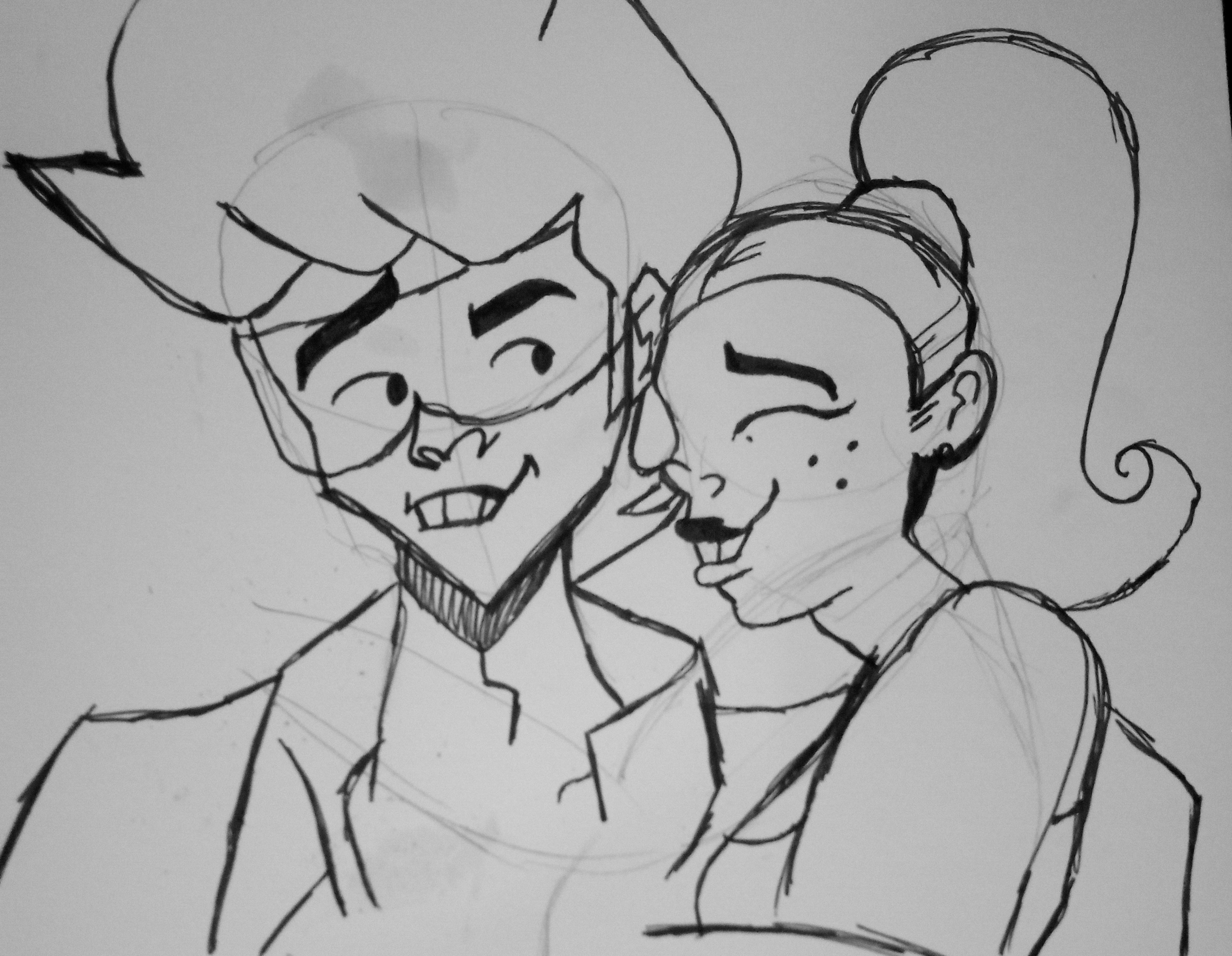 Lou Jutsu/Human Splinter x Self insert doodle by poninator on DeviantArt