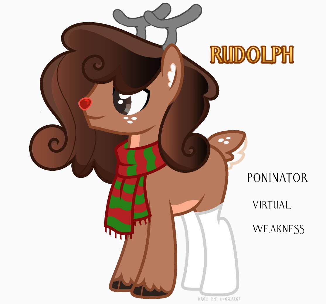 MLP G4 Rudolph the red nosed reindeer by poninator on DeviantArt