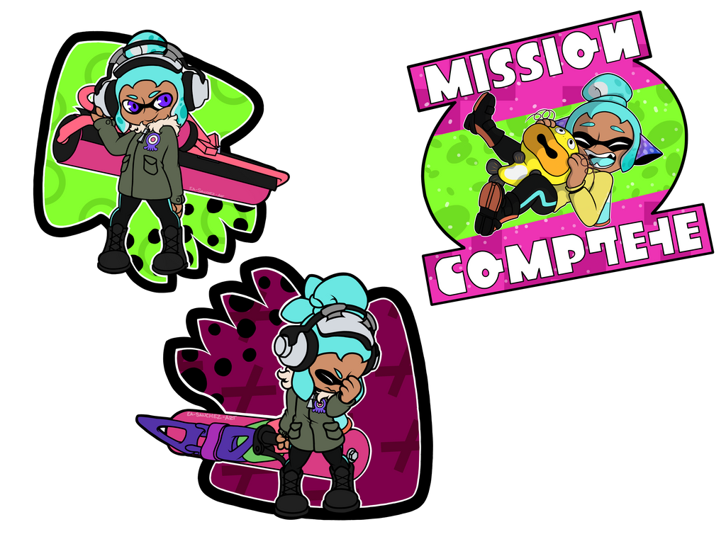 Splatoon 2 'stickers' by RoboBorks on DeviantArt