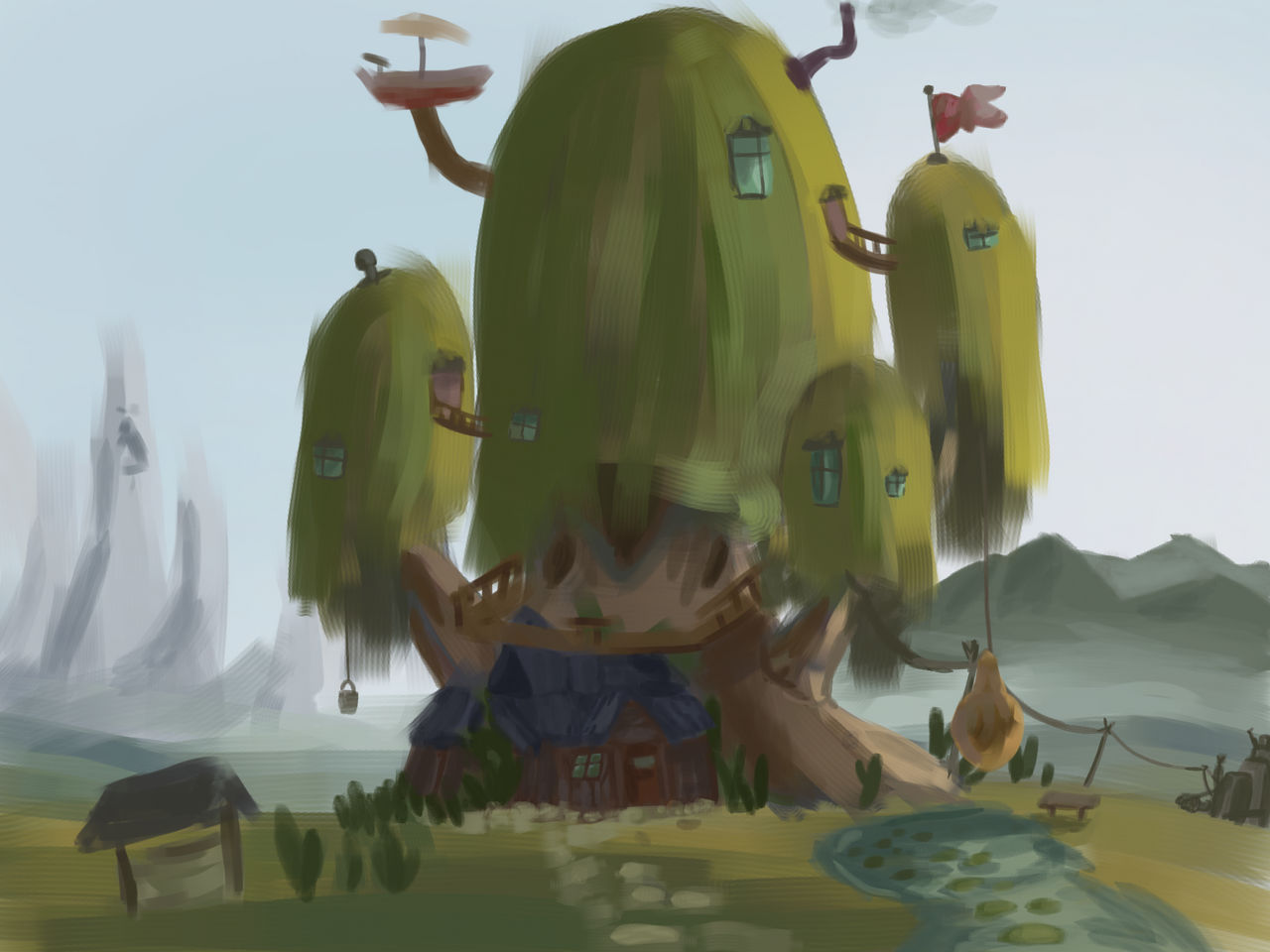 Adventure time tree house by LanceARTillery on DeviantArt