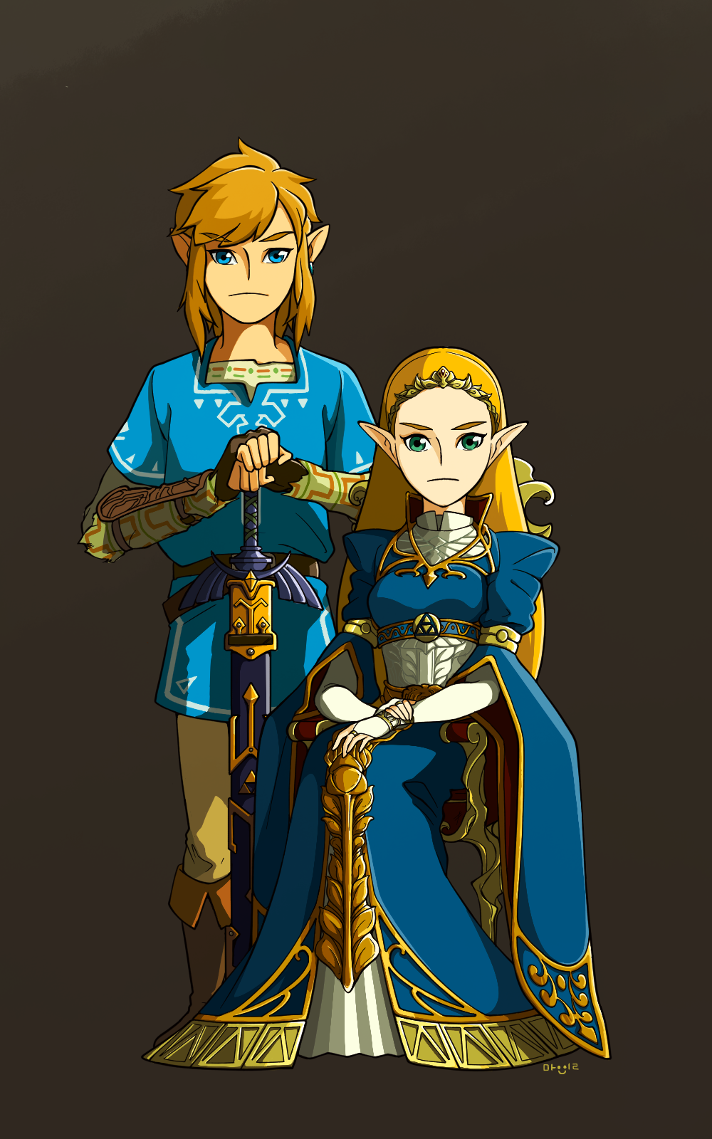 LoZ: BotW - Princess and her Knight