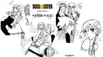 SE-Winter Waltz- Pen sketches