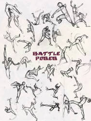 Battle Poses- Kick and Punch