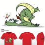 Cute Monsters T-shirt Clumsy Dragon