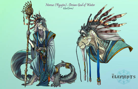 ELEMENTS- Nereus Orsian God of Water God Form