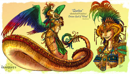 ELEMENTS- Quetza Orsian God of Wind God Form