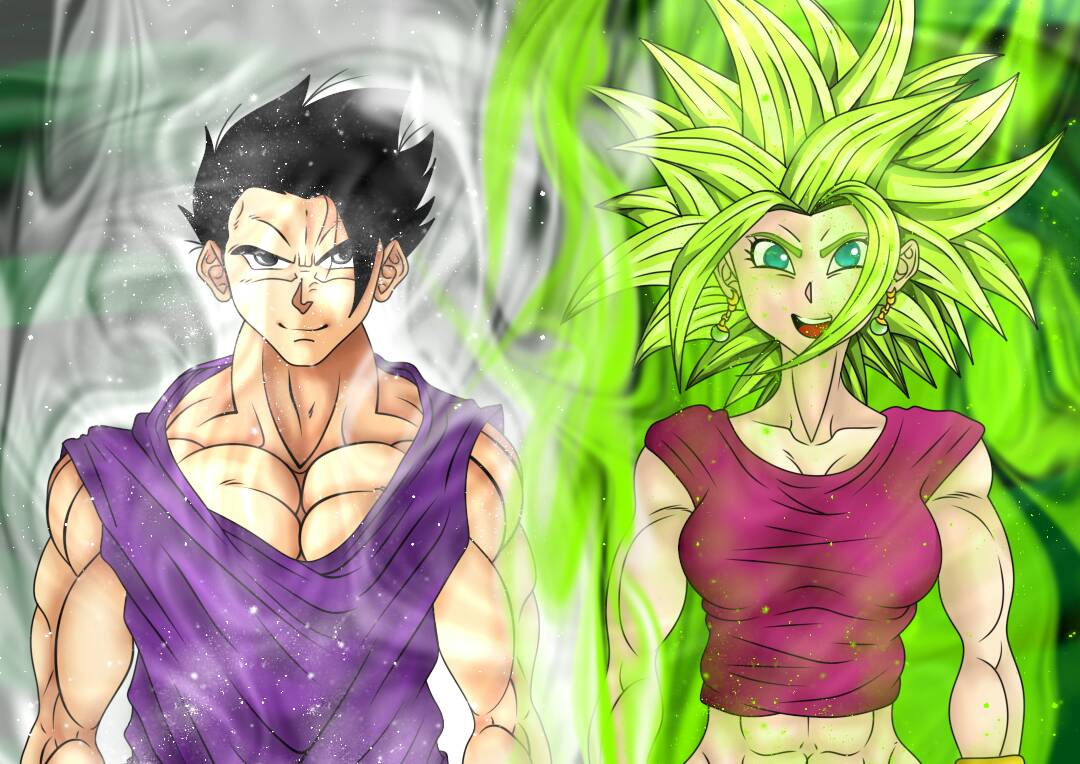 Gohan VS Kefla FanArt by Saito-Kyun on DeviantArt