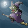 Witch Cartoon Illustration