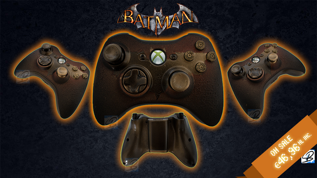Gotham is on Fire - Custom Xbox 360 Joystick SOLD