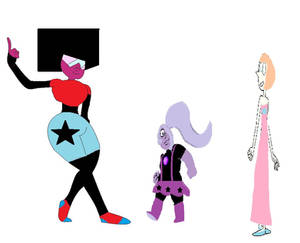 The Crystal Gems in Casual wear