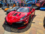 Clean Red Ferrari 488 Challenge Racecar