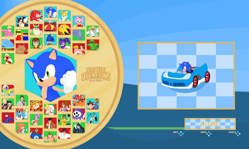 All Star Racing Roster Sonic + Sega All Stars Racing 3 Roster by TheAnvilDEV on DeviantArt