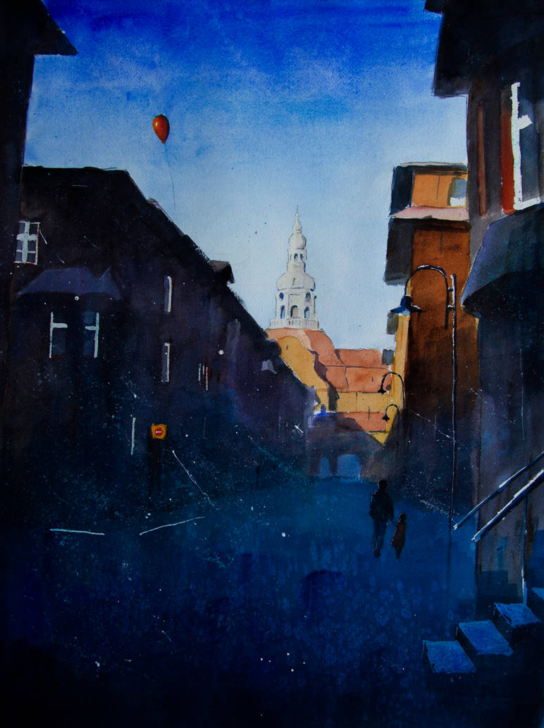 Shadows on the St Annes Street by sanderus