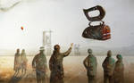 The Landscape with flying Iron by sanderus