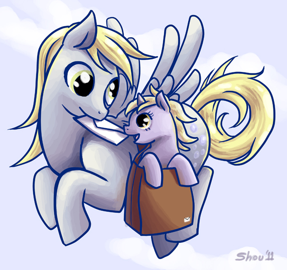 Derpy Hooves and Dinky