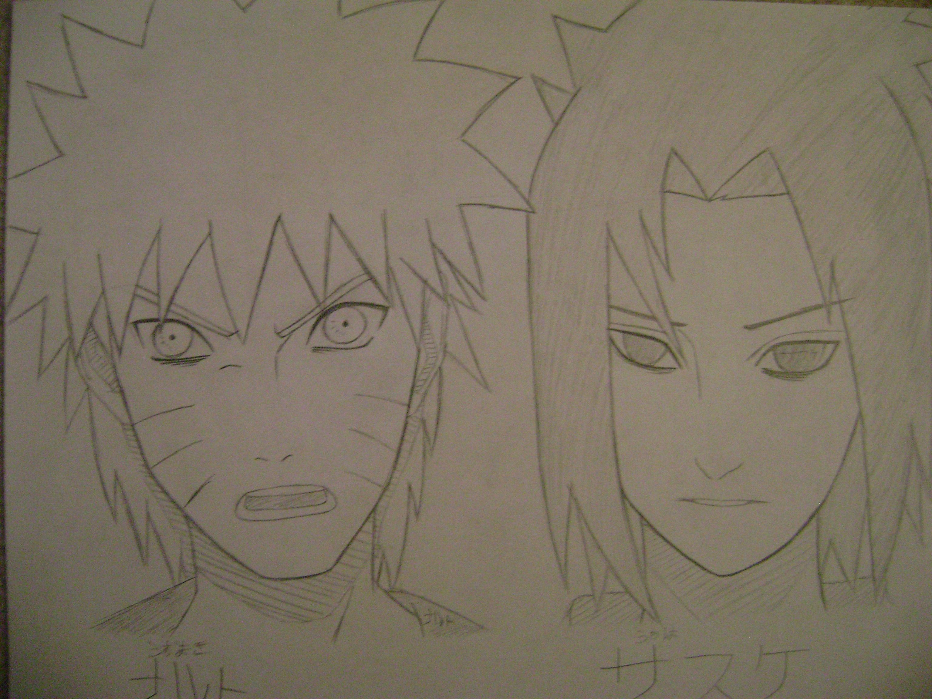 Naruto and Sasuke