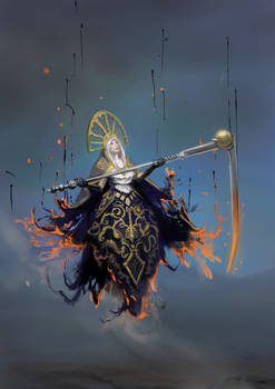 Isidora concept art for Blasphemous