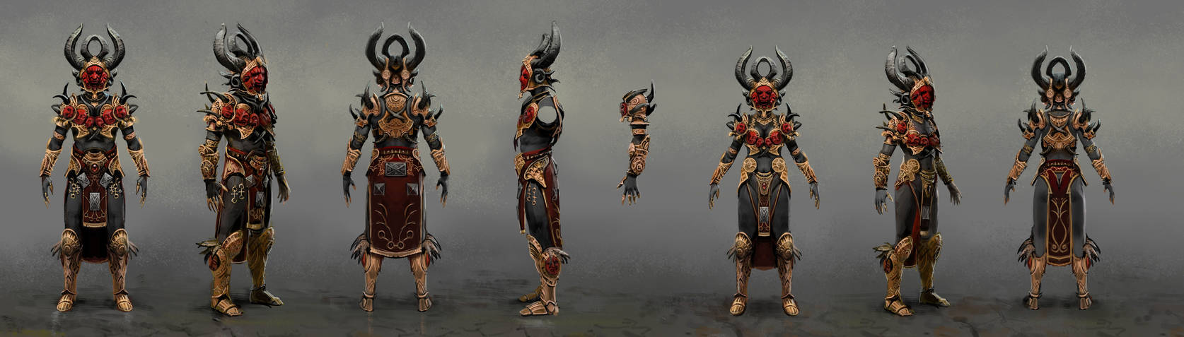 Vaal Orb Armour concept art for Path of Exile