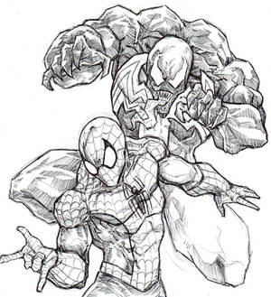 venom and spider-man