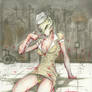 Silent Hill pin-up nurse