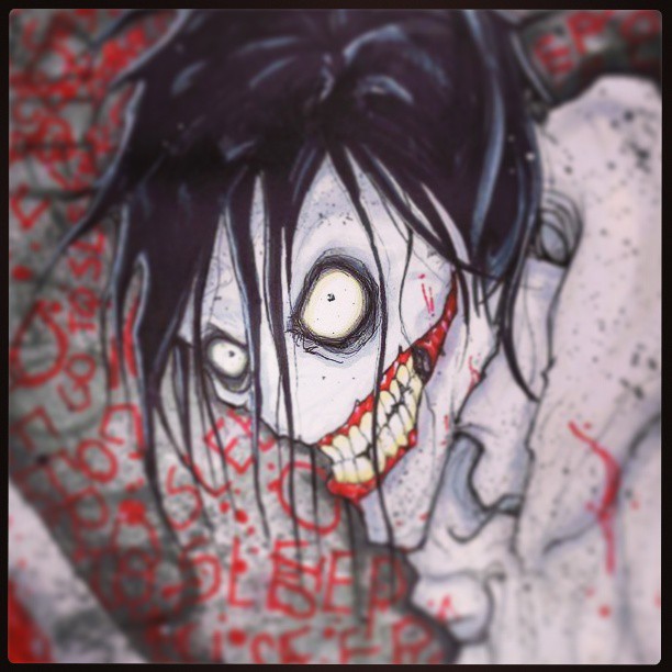 Jeff The Killer Creepypasta Poster Print By Chris Oz Fulton