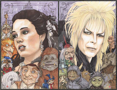 Jareth and Sarah Labyrinth