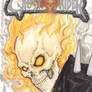 Ghost Rider Comic Book Sketch Cover