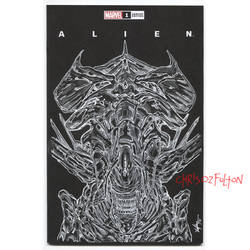 Alien #1 Comic Book Sketch Cover Xenomorph Queen