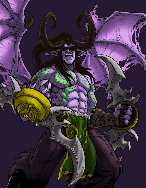 World of Warcraft Tribute Illidan Stormrage by KevinRaganit