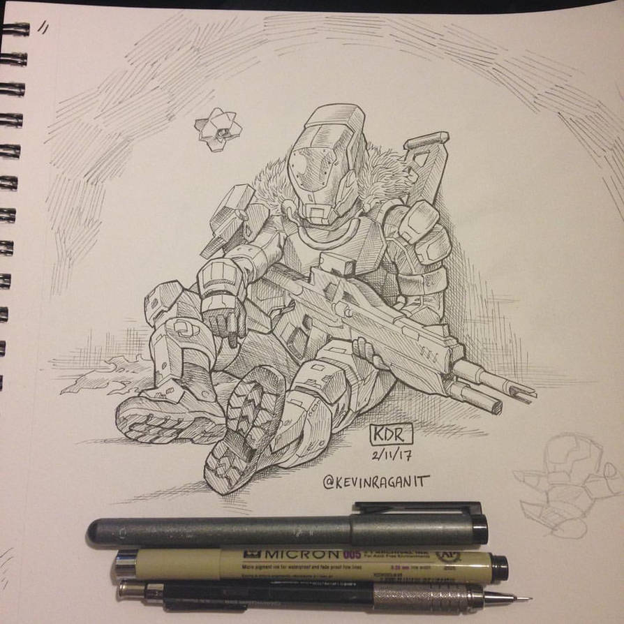 Tired Titan ink by KevinRaganit