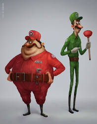 Mario Bros - Fan art