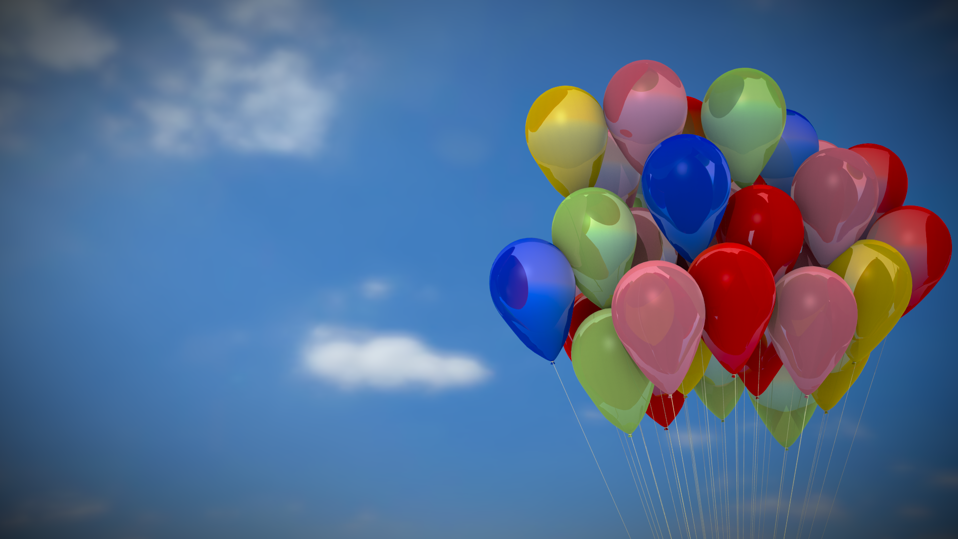 Balloons in the sky deals