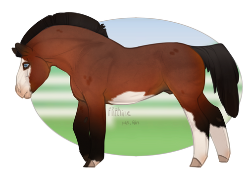 Chonky Draft Horse Adopt - SOLD