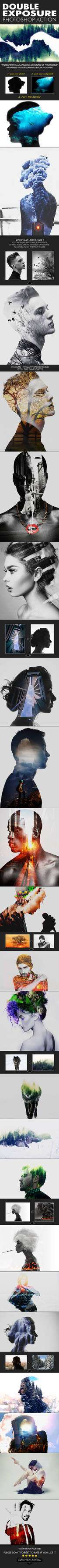 Double Exposure Photoshop Action