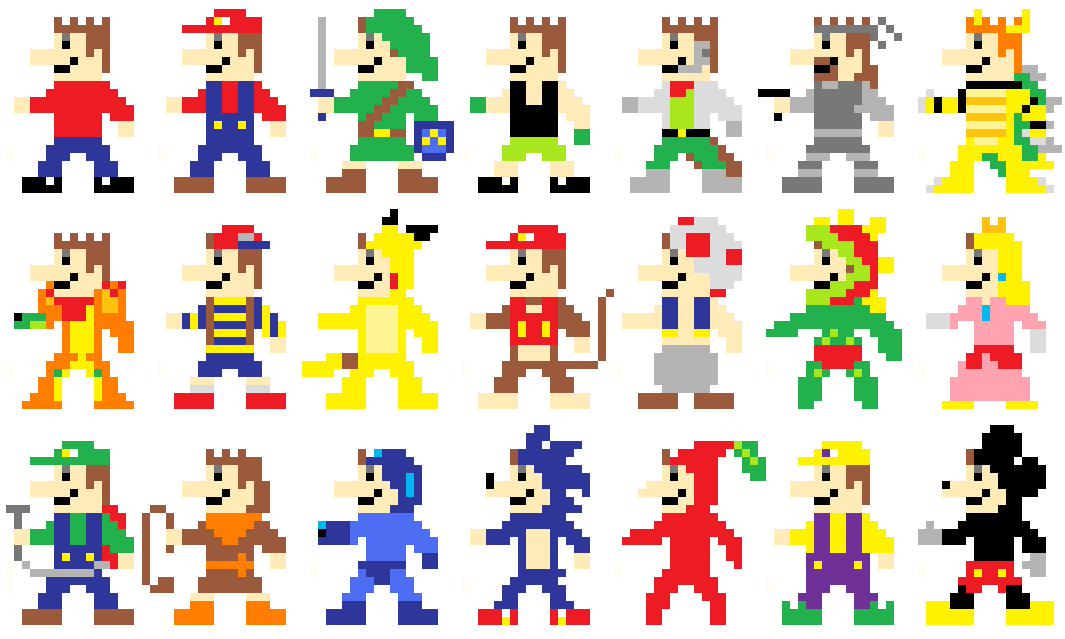 Me As 8-Bit Game Characters 1