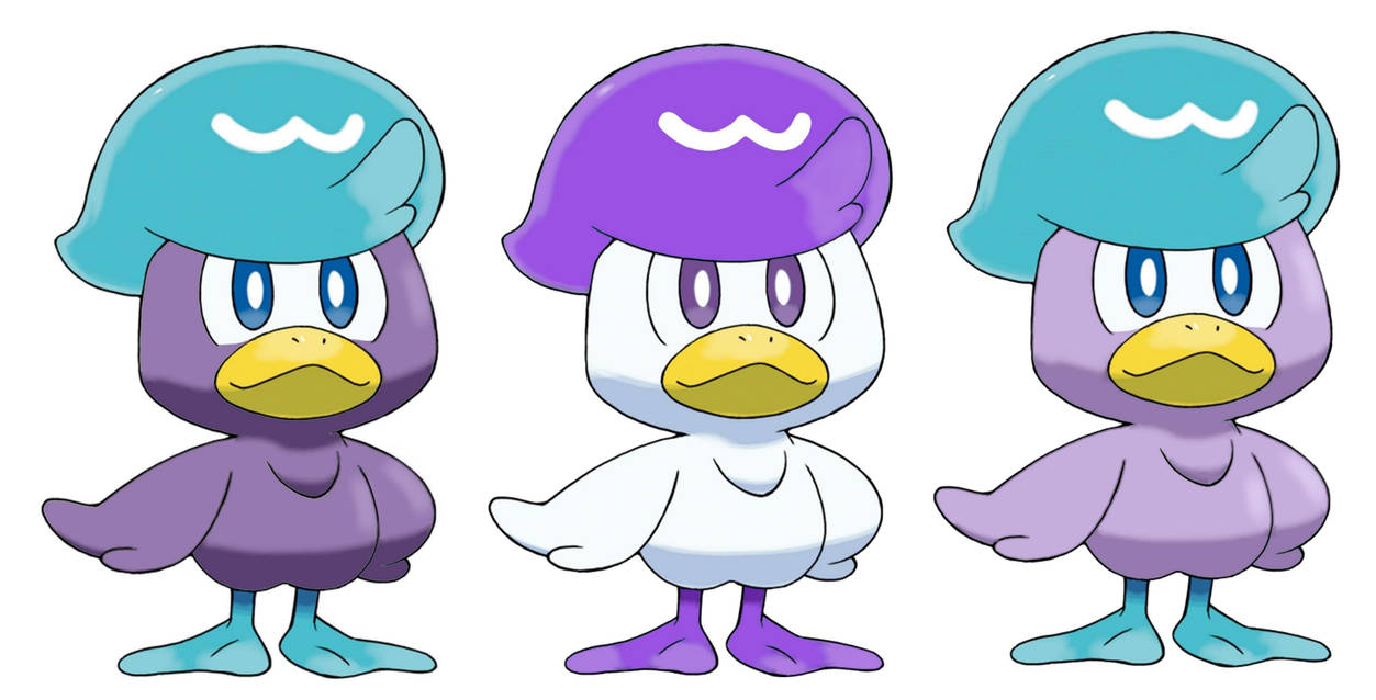Possible Quaxly Shiny forms by TheRedDragonNerd on DeviantArt