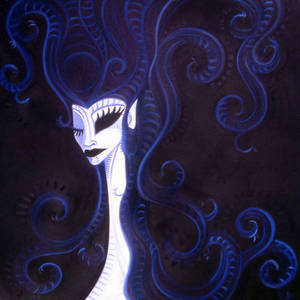 Blue Octopus Lady