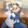 Bugs Bunny and Lola Bunny