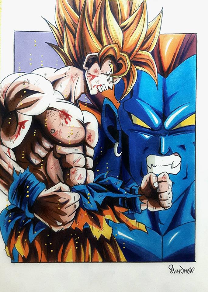Goku vs Super Androide 13 by AndreaMajinArt on DeviantArt